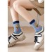 Fashion Embroidery Jacquard Cotton Mid Calf Socks