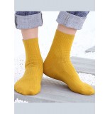 Classy Solid color Cotton Crew Socks