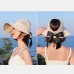 Women Memory Steel Wire Brim Bow Design Straw Hat Foldable Big Brim Summer Sunshade Suncreen Empty Top Hat Bucket Hat